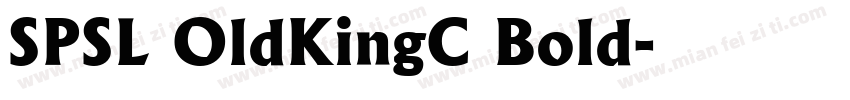 SPSL OldKingC Bold字体转换